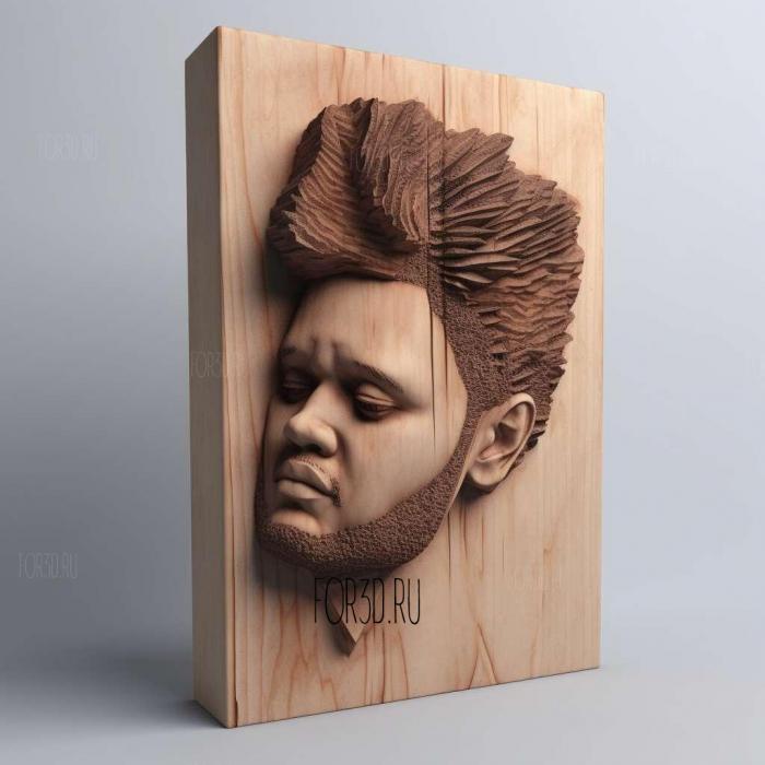 The Weeknd 2 stl model for CNC